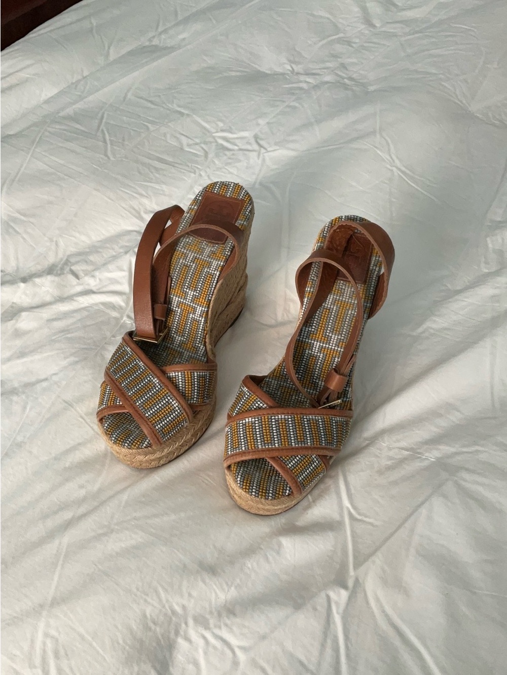 Tory Burch wedge platform heels